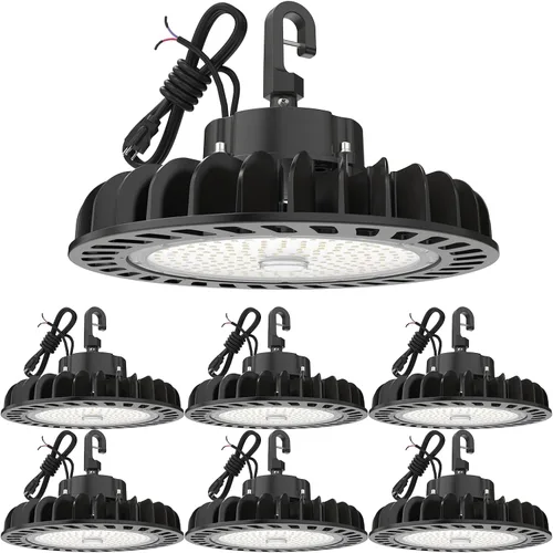 Miniatura 12 de HYPERLITE Luces LED High Bay de 100 W, 14,500 lm (145 lm/w) 5000 K, 1-10 V, regulable, cable de 5' con enchufe de 110 V, gancho de EE. UU., listado