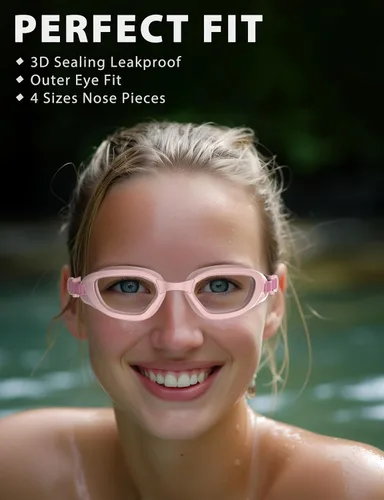 Miniatura 3 de Gafas de natación W2 para adultos, hombres y mujeres, protección UV antivaho sin fugas