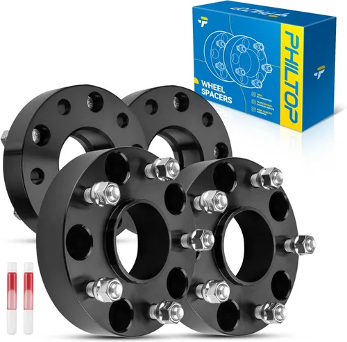 Miniatura 35 de PHILTOP Espaciador de rueda de 4 x 4 de 2 pulgadas, espaciadores de rueda centrados en las lengüetas para Polaris Trail Boss 330 2003-2013, Trail