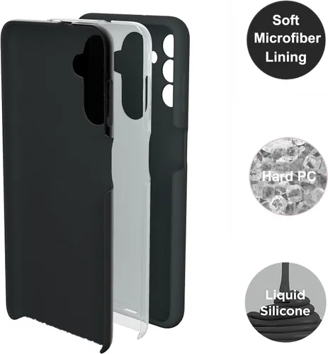 Miniatura 2 de Funda para Galaxy A13 5G de 6.5 pulgadas, silicona líquida suave protectora y forro de microfibra antiarañazos, a prueba de golpes, compatible