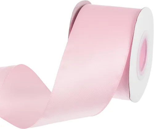 Miniatura 96 de MECCANIXITY Cinta de satén de 3/8 pulgadas de 50 yardas, de grogrén, de seda sólida, fina para ramo de boda, para regalo del día de San Valentín