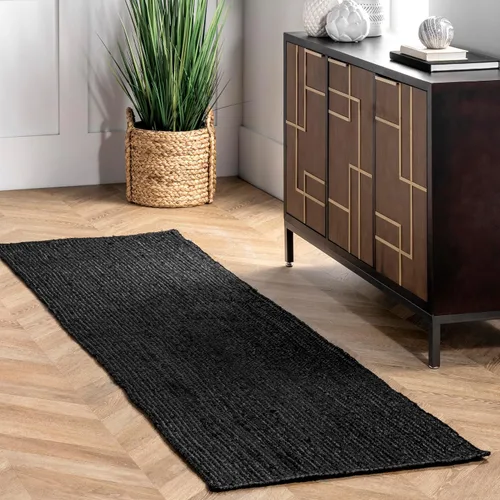 Miniatura 35 de nuLOOM 8x10 Rigo Alfombra de yute tejida a mano, color blanco hueso, diseño rústico de granja, fibra natural, para dormitorio, sala de estar