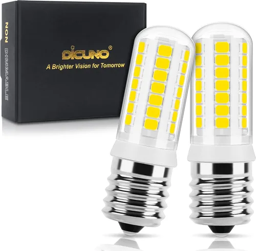 Miniatura 7 de DiCUNO Bombilla LED E17 para debajo del horno de microondas, 2700 K blanco cálido, 3 W (reemplazo halógeno de 40 W) 400 lm 120 V E17 bombilla