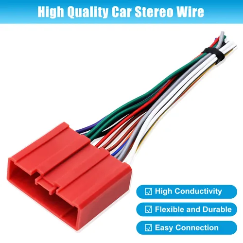 Miniatura 5 de Arnés de cables de radio estéreo para coche, cable de reemplazo para Mazda 2 3 5 6, adaptador de cableado de audio y video