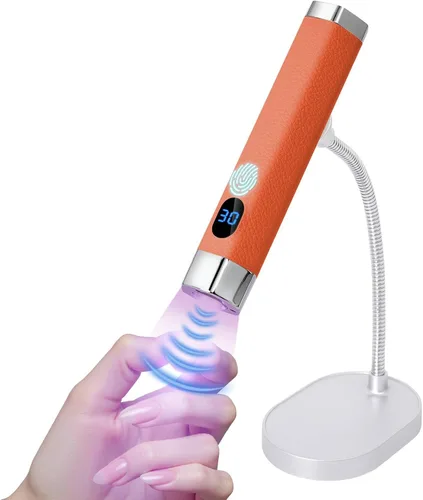 Miniatura 8 de Mini lámpara de uñas UV de mano, luz de curación flash portátil con soporte magnético mejorado y sensor inteligente, secador de uñas recargable