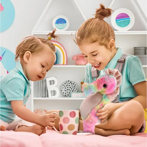 Miniatura 5 de DolliBu Peluche de caballito de mar arcoíris, animales de peluche súper suaves para niñas y niños, adorables criaturas marinas de peluche para niños