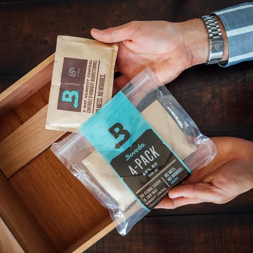 Miniatura 2 de Boveda RH con paquete de control de humedad de 2 vías 60/67 gramos (humidificador/deshumidificador), incluye 4 paquetes., B69-60-OWC-4PK, L, 1