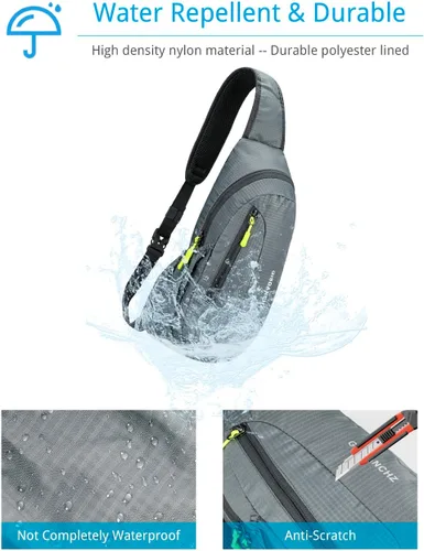 Miniatura 5 de Mochila cruzada para hombres y mujeres, mochila para el pecho, bolsa de hombro, gimnasio, ciclismo, viajes, deportes al aire libre