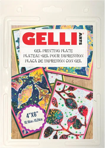 Miniatura 10 de Gelli Arts Placa de impresión de gel redonda de 4