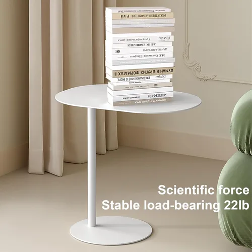 Miniatura 3 de Mesa auxiliar moderna de metal en forma de C para sofá, mesa auxiliar delgada para sofá, mesa auxiliar de aperitivos, bandejas de TV para comer