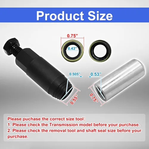 Miniatura 6 de Removedor/instalador de sellos de cambio de transmisión, compatible con GM 200, 200C, 200-4R TURBO 350, 350C TURBO 400, 425, 475 GM 700-R4 GM 4L60