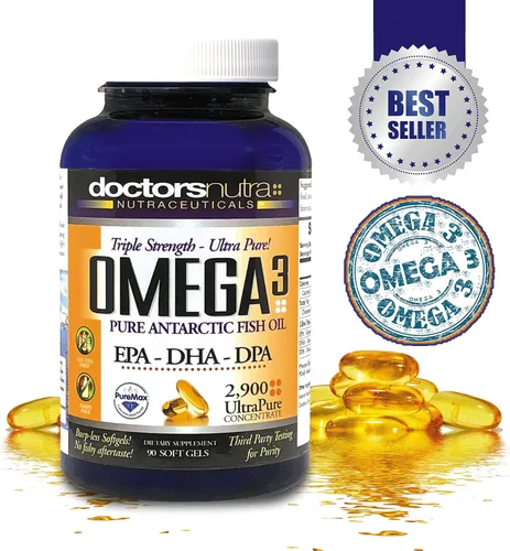 Miniatura 4 de Aceite de pescado Omega 3 DPA 2,900 miligramos de triple fuerza ultra puro concentrado, EPA-DPA-DHA, cápsulas blandas - 30 porciones