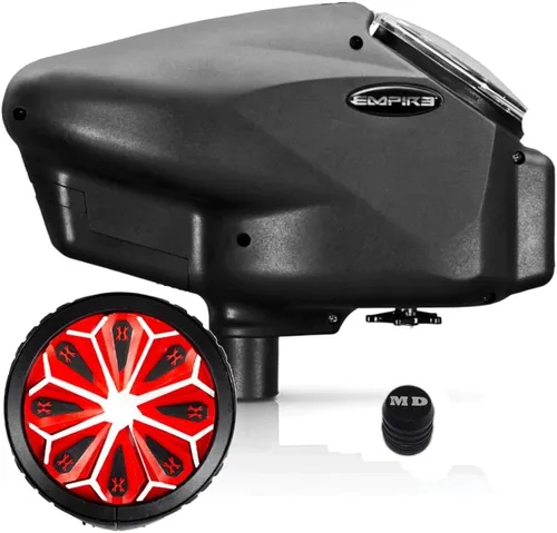 Miniatura 13 de Maddog Empire Halo Too - Cargador electrónico de paintball con Epic Speed Feed de HK Army y paquete de accesorios con tanque de paintball HPA