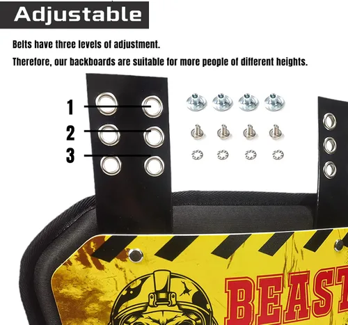 Miniatura 2 de Sports Placa para la espalda de fútbol para hombre, Placas para la espalda de fútbol para hombre, Las espaldas inferiores estarán seguras