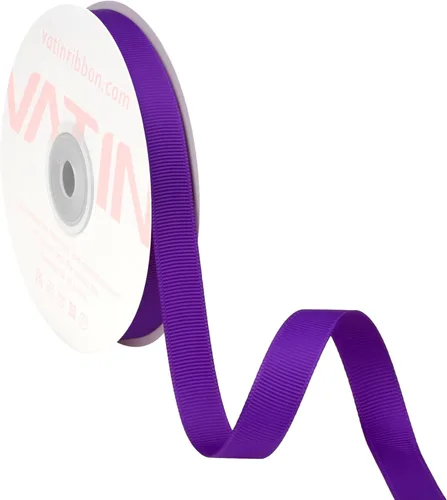 Miniatura 226 de Vatin - Rollo de cinta de grogrén, rollos de 25-50 yardas, perfecto para decoración de bodas, coronas, baby showers, envolturas de paquete de regalo