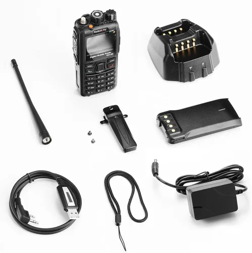 Miniatura 8 de Radioddity GD-88 DMR y radio de mano analógica de 7 W, radio bidireccional jamón de doble banda UHF VHF, con GPS/APRS, repetidor de banda cruzada