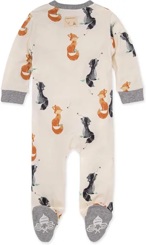 Miniatura 2 de Burt's Bees Baby - Pijama de una pieza (enterizo) de bebé de 100% algodón orgánico con cremallera frontal, para dormir