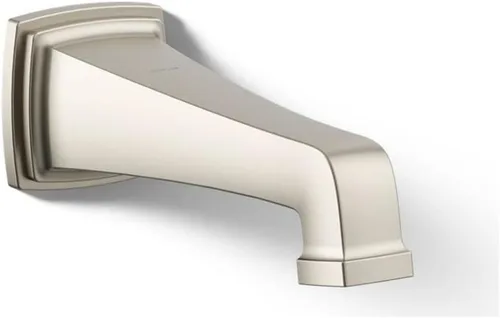 Miniatura 13 de KOHLER 27406-BL Riff - Boquilla de baño para montaje en pared con desviador y conexión deslizante, grifo de bañera, color negro mate Mate negro