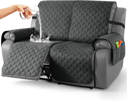 Miniatura 18 de TAOCOCO Fundas reclinables 100% impermeables, con correas para las piernas, funda de sofá reclinable reversible para silla reclinable, protector