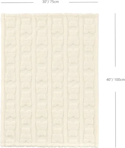 Miniatura 3 de CREVENT Manta de bebé de sherpa suave y cálida de 30"x40" para niñas y niños, esenciales para recién nacidos, regalo de recepción para baby shower