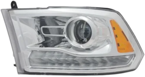 Miniatura 2 de Conjunto de faros delanteros para Dodge Ram 1500/2500/3500 2013 2014 2015 lado del conductor Halógeno Tipo de proyección Lente transparente