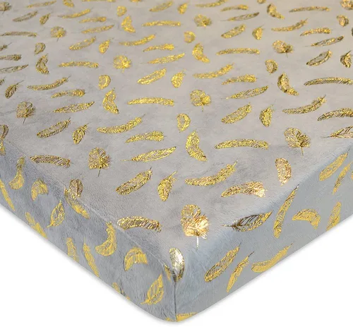 Miniatura 14 de TL Care Heavenly Soft - Sábana bajera ajustable de felpilla para cuna de 24 x 38 pulgadas, cálida y acogedora, color azul, para niños y niñas, se