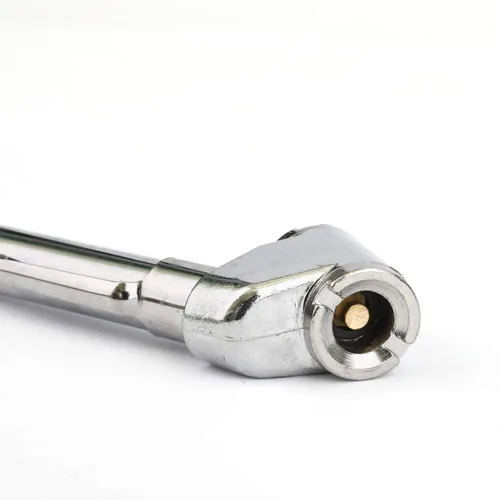 Miniatura 4 de Medidor de presión de neumáticos de doble cabezal, 20-120PSI, 2 extensores de válvula de neumáticos
