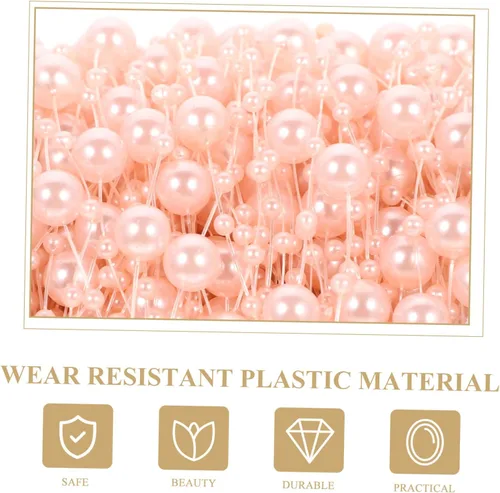 Miniatura 5 de IMIKEYA Cuerdas de perlas artificiales para decoración de jarrón, cuentas de perlas flotantes para manualidades, boda, Navidad, decoración