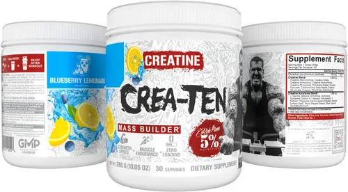 Miniatura 6 de 5% Nutrition CreaTEN Creatine Complex + Accelerators Creatina en polvo saborizada para ganancia muscular Máxima potencia, fuerza, resistencia