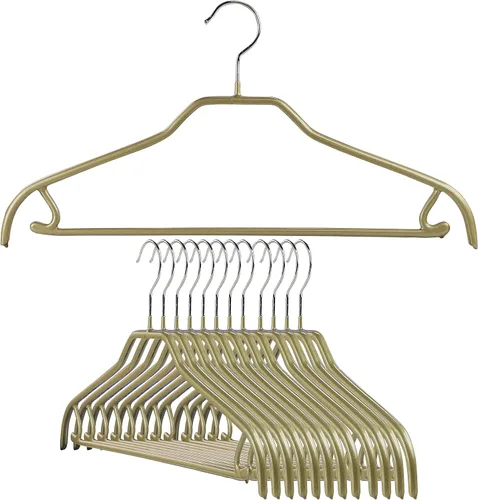 Miniatura 14 de MAWA by Reston Lloyd Silhouette Series - Percha antideslizante para ahorrar espacio con barra y gancho para pantalones y faldas, estilo 41/FRS, Negro
