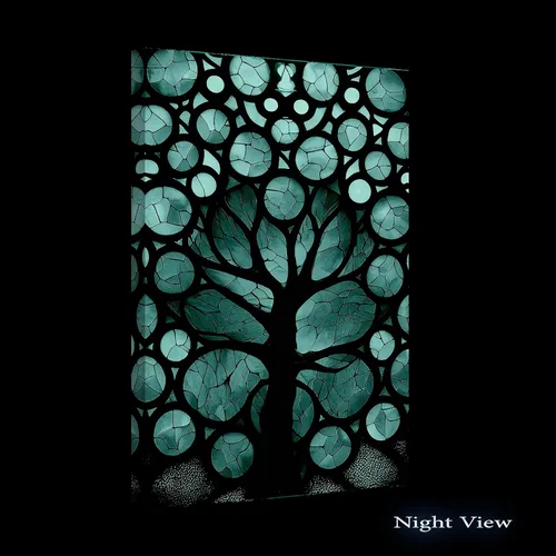 Miniatura 2 de Startonight Lienzo decorativo abstracto para pared, pintura del árbol de la vida amarillo, impresión grande estirada, moderna para dormitorio o sala