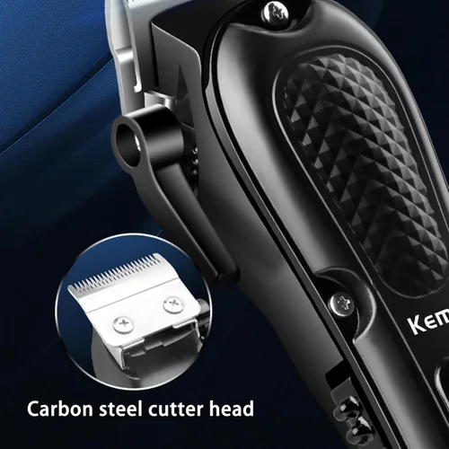 Miniatura 4 de KEMEI KM-1071 - Cortapelos para hombre, profesional, inalámbrica, con cable, para cortar y arreglar el cabello, recortadora de barba recargable