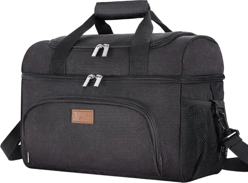 Miniatura 14 de Lifewit - Bolsa térmica aislada, hielera grande impermeable para 32/48 latas, bolsa de hielo portátil ligera de doble capa con lados suaves