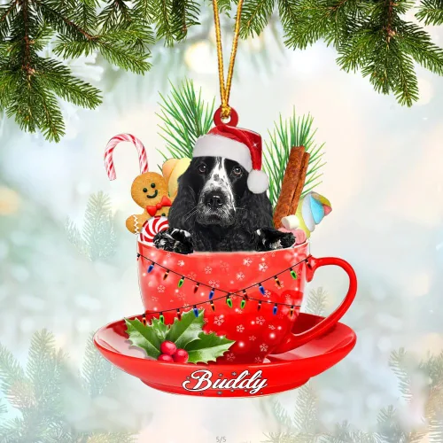 Miniatura 33 de Alaskan Malamute - Adorno acrílico personalizado para perro en taza, adorno de Navidad personalizado para perro 2023, decoración de árbol