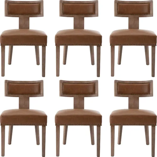 Miniatura 28 de BESTANO Juego de 2 sillas de comedor de ratán, modernas sillas de comedor de madera negra de mediados de siglo, sillas de comedor tapizadas de tela