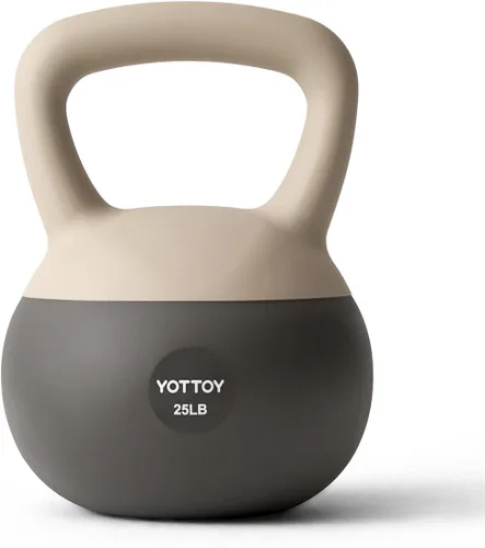 Miniatura 10 de YOTTOY Pesa rusa suave, juego para entrenamiento de fuerza y entrenamientos en casa, base acolchada de lados suaves, mango ancho, ideal