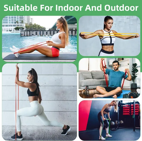 Miniatura 7 de Resistance Bands,Exercise Bands,Workout Bands,Resistance Bands Set for Legs,Pull Up Bands,Stretch Bands for Exercise,Muscle Training, Physical