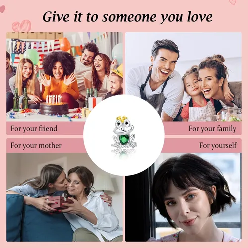 Miniatura 6 de Annmors Dijes de joyería de animales para mujer, plata de ley 925, colgante con circonita cúbica, cuentas de joyería para niñas, regalos