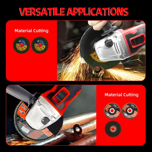 Miniatura 7 de DOGTOOTH Kit de amoladora angular inalámbrica sin escobillas de 21 V, 4-1/2'' pulgadas, máximo 10000 RPM, compatible con batería Makita de 18 V, 1