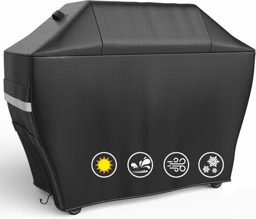 Miniatura 25 de Cubierta de parrilla Utheer para ahumador vertical de gas Pit Boss 3-Serie, cubierta impermeable anti-UV de 600D de longitud completa y resistente