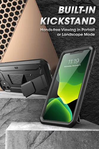 Miniatura 3 de SUPCASE Funda para iPhone 11 con protector de pantalla (Unicorn Beetle Pro), [soporte integrado y clip para cinturón] [protección de grado militar]