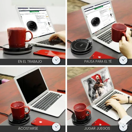 Miniatura 6 de Calentador de Café Inteligente, BESTINNKITS Calentador de Tazas con Inducción por Gravedad de Encendido/Apagado Automático para Uso en Escritorio