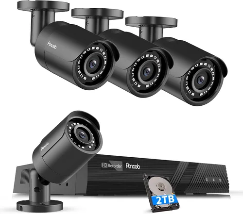 Miniatura 10 de Sistema de cámaras de seguridad PoE 4K, 8X 8MP Cámaras IP PoE al aire libre con cable para vigilancia en el hogar con detección AI de humanos y Negro