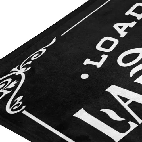 Miniatura 4 de Alfombra antideslizante para cuarto de lavado, alfombra de pasillo para cocina, baño, lavandería, color negro, 39 x 20 pulgadas