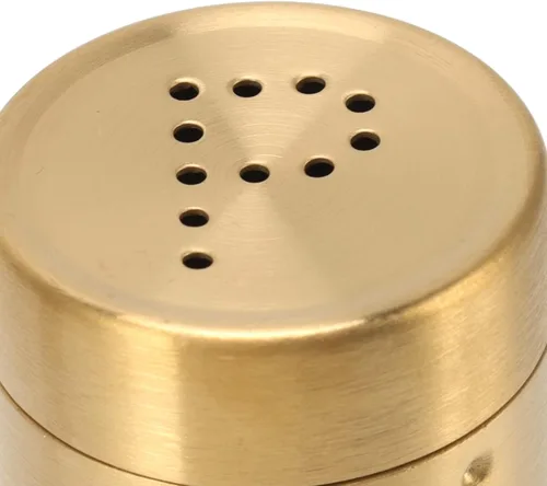 Miniatura 9 de Salero de acero inoxidable, dorado, paquete de 2 con malla fina para salero y azúcar, contenedor de condimentos de cocina