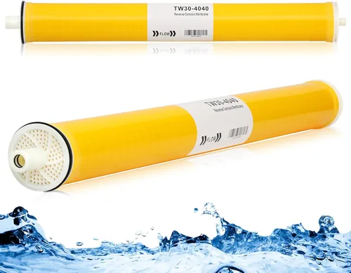 Miniatura 9 de BW-4040, Membrana RO de 10,16 cm x 101,6 cm para Desalinización de Agua Salobre, Membrana de Ósmosis Inversa BW 4040 para Toda la Casa, Agua