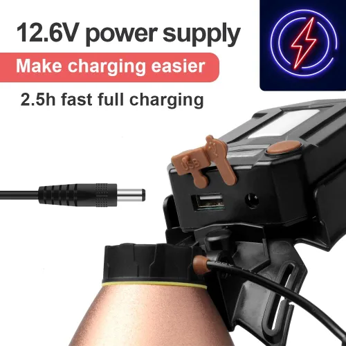 Miniatura 8 de Luces de Caza de Mapache, Linterna de Cabeza LED de Alta Potencia, Linterna de Cabeza Recargable Superbrillante, Linterna de Foco al Aire Libre