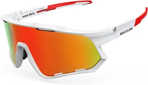 BUCKLOS Gafas de sol polarizadas para ciclismo y correr para hombres y mujeres, protección UV400, gafas de sol TR90 para bicicleta, béisbol, Marcos