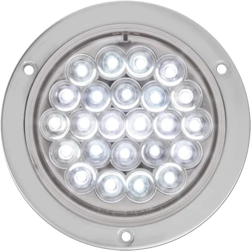 Miniatura 2 de GG Grand General 78244 Luz LED roja/transparente (4" Pearl Ss aro y cable, lente)
