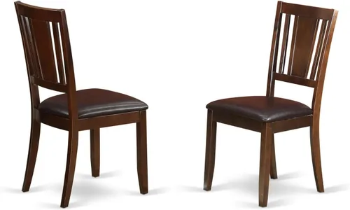 Miniatura 3 de East West Furniture PSDU5-MAH-LC - Juego de comedor de 5 piezas que incluye una mesa de comedor rectangular con hoja de mariposa y 4 sillas